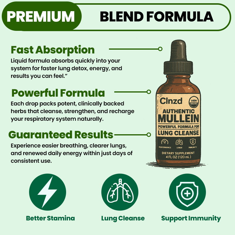 Lung Detox Mullein Drops For Smokers | Clnzd®