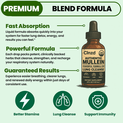 Lung Detox Mullein Drops For Smokers | Clnzd®