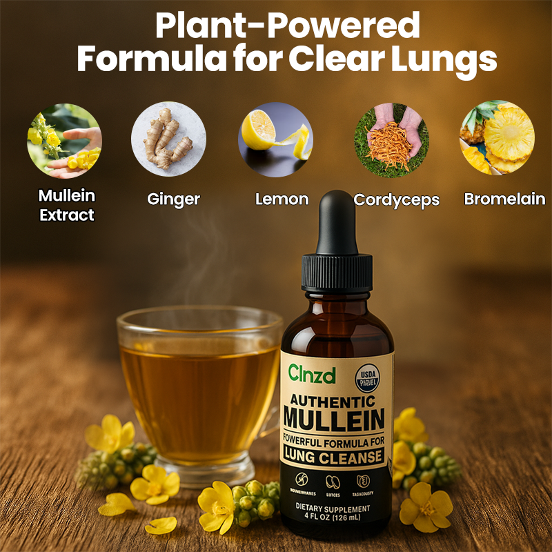Lung Detox Mullein Drops For Smokers | Clnzd®